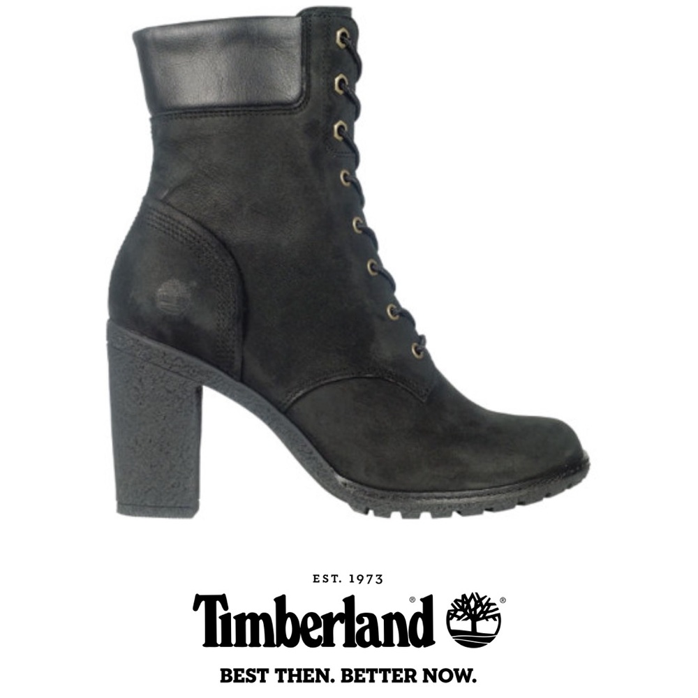 Timberland Glancy Leather 6” lace up 8 eyelets ankle boots size 6.5 EUC